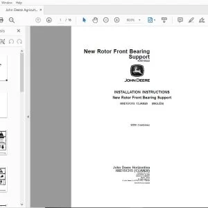 John Deere S550 Combines Instructions Manual HXE151315 - PDF DOWNLOAD