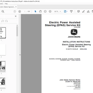 John Deere XUV835E XUV835M XUV835R XUV865E XUV865M XUV865R Gator™ Utility Vehicles Instruction Manual PDF
