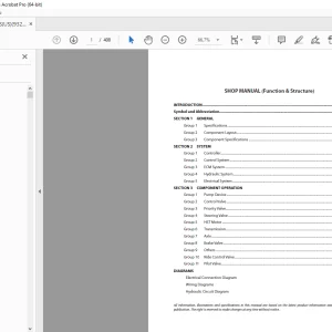 KCM 60Z7 Wheel Loader Shop Manual - PDF DOWNLOAD