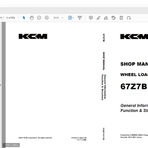 KCM 67Z7B Wheel Loader CUMMINS QSB4.5 Engine Parts Manual - PDF