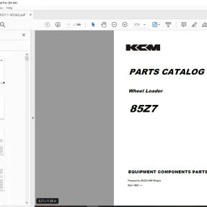 KCM 85Z7 WHEEL LOADER ISUZU 6HK1 Engine Parts Manual - PDF