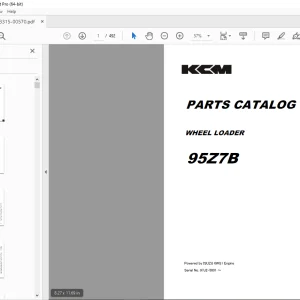 KCM 95Z7B WHEEL LOADER ISUZU 6WG1 Engine Parts Manual - PDF