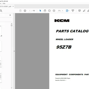 KCM 95Z7B WHEEL LOADER ISUZU 6WG1 Engine Parts Manual - PDF