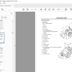 KCM 45ZV-2 Wheel Loader Operator & Maintenance Manual PDF