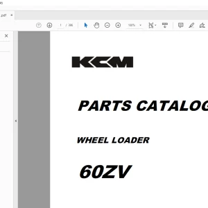 KCM WHEEL LOADER 60ZV PARTS CATALOG Manual 93306-00261 - PDF DOWNLOAD