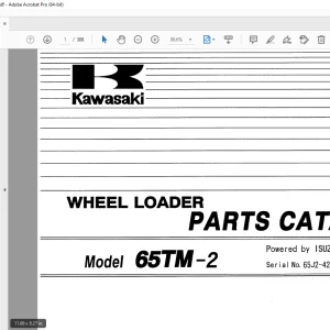 Kawasaki 65TM-2 Wheel Loader Isuzu 6BG1 Engine Parts Manual - PDF