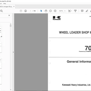 Kawasaki 70ZIV Wheel Loader Cummins 6BTA5.9 Engine Shop Manual - PDF