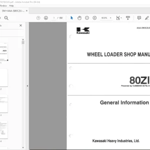 Kawasaki 80ZIV Wheel Loader Cummins 6CT8.3 Engine Service Manual PDF