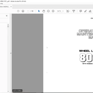 Kawasaki 80ZIV Wheel Loader Cummins 6CT8.3 Engine Shop Manual - PDF