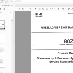Kawasaki 80ZIV Wheel Loader Cummins 6CT8.3 Engine Shop Manual - PDF