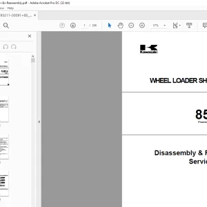 Kawasaki 85ZIV-2 WHEEL LOADER SHOP MANUAL AAA-S85C3V14-012 - PDF
