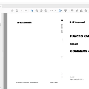 Kawasaki ENGINE CUMMINS QSL9 PARTS CATALOG MANUAL 93311-00123 - PDF DOWNLOAD
