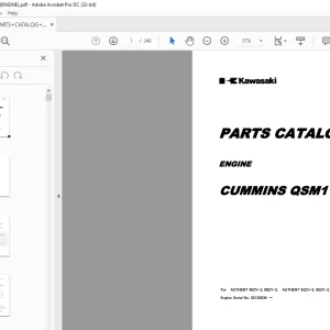 Kawasaki ENGINE CUMMINS QSM11 PARTS CATALOG 93313-00276 - PDF DOWNLOAD