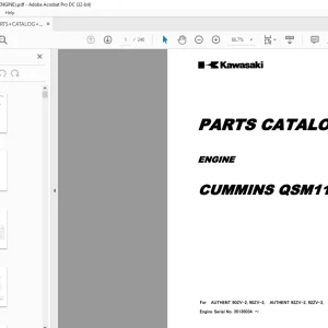 Kawasaki ENGINE CUMMINS QSM11 PARTS MANUAL 93313-00276 - PDF DOWNLOAD