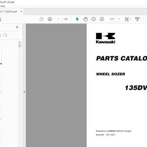 Kawasaki WHEEL DOZER 135DV PARTS CATALOG MANUAL 93317 -00040  - PDF DOWNLOAD