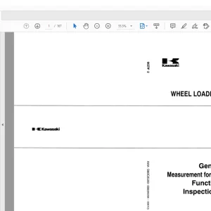 Kawasaki Wheel Loader 60ZIV-2 CUMMINS B5.9-C Engine Shop Manual AAA-S60C2U00-006 PDF