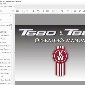 Kenworth Truck T680 & T880 Operator's Manual - PDF DOWNLOAD