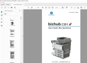 Konica Minolta bizhub C351 Box Operations Users Manual - PDF DOWNLOAD