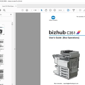 Konica Minolta bizhub C351 Box Operations Users Manual - PDF DOWNLOAD