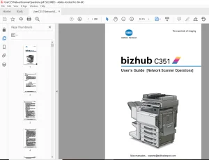 Konica Minolta bizhub C351 Network Scanner Operation User Manual  - PDF