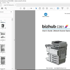 Konica Minolta bizhub C351 Network Scanner Operation User Manual  - PDF