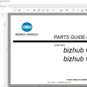Konica Minolta bizhub C351 bizhub C450 Parts Manual - PDF DOWNLOAD