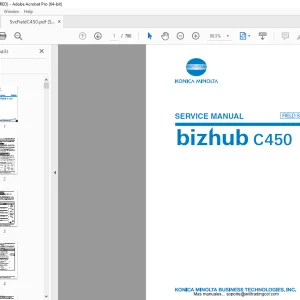Konica Minolta bizhub C450 Field Service Manual - PDF DOWNLOAD
