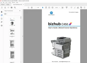 Konica Minolta bizhub C450 Network Scanner Operations Users Manual - PDF