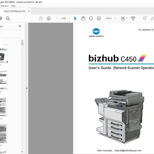Konica Minolta bizhub C450 Network Scanner Operations Users Manual - PDF