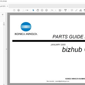 Konica Minolta bizhub C450 Parts Manual - PDF DOWNLOAD
