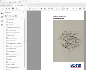 LEYLAND DAF BN 52 Engine Service Workshop Manual - PDF DOWNLOAD
