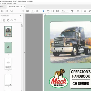 Mack Truck CH Series Operator's Manual - PDF DOWNLOAD