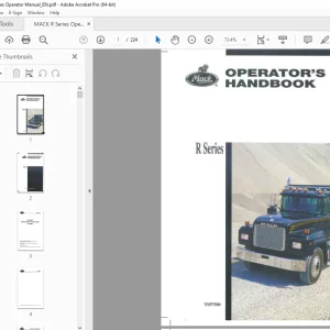 Mack Truck R Series Operator's Manual TS57500 - PDF DOWNLOAD