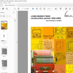 Man Truck L2000 M2000 F2000 1992-2005 Service Manual PDF