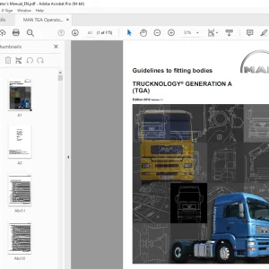Man Truck TRUCKNOLOGY GENERATION A (TGA) Operator's Manual PDF