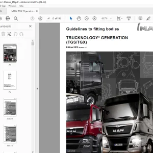 Man Truck TRUCKNOLOGY GENERATION (TGS/TGX) Operator's Manual PDF
