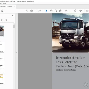 Mercedes-Benz Arocs 964 Service Manual -  PDF DOWNLOAD
