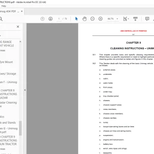 Mercedes-Benz Truck 404 PDF CLEANING INSTRUCTIONS Manual - PDF DOWNLOAD