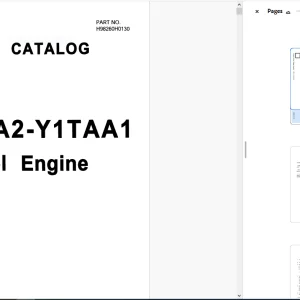 Mitsubishi S12A2-Y1TAA1 Diesel Engine Parts Manual PN H98260H0130 - PDF