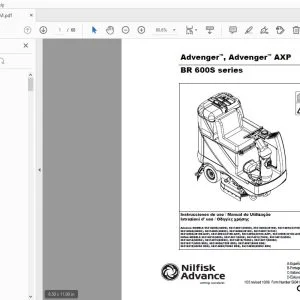 NILFISK ADVANCE ADVENGER, ADVENGER AXP BR 600S SERIES Manual de Utilização - PDF