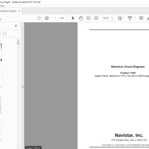 Navistar International PayStar Electrical Circuit Diagrams Manual - PDF DOWNLOAD