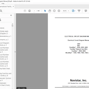 Navistar International TranStar Wiring Diagram Manual -  PDF DOWNLOAD