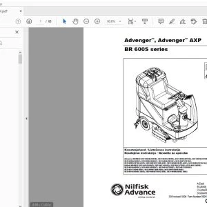 Nilfisk Advance Advenger, Advenger AXP BR 600S series Kasutusjuhend - PDF
