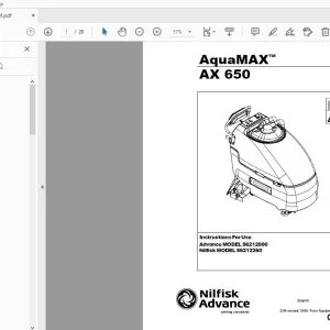 Nilfisk Advance AquaMax AX 650 Instructions For Use Manual 56041551 - PDF DOWNLOAD