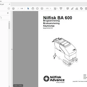 Nilfisk Advance BA 600 66393750 Brugsanvisning 041284 - PDF DOWNLOAD