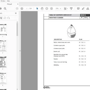 Nilfisk Advance Back-Pack Cleaner Parts Manual - PDF DOWNLOAD