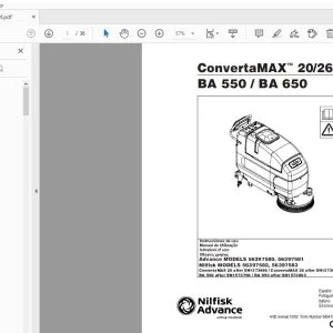 Nilfisk Advance ConvertaMAX 20/26 BA 550 / BA 650 Manual de Utilização - PDF DOWNLOAD