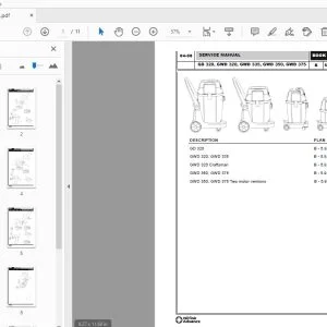 Nilfisk Advance GD 320, GWD 320, GWD 335, GWD 350, GWD 375 Service Manual - PDF DOWNLOAD