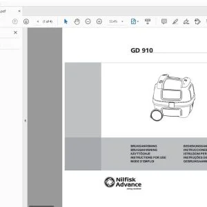 Nilfisk Advance GD 910 BRUKSANVISNING 8230073000 - PDF DOWNLOAD