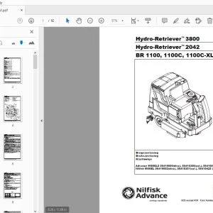 Nilfisk Advance Hydro-Retriever 3800 Hydro-Retriever 2042 BR 1100, 1100C, 1100C-XL Brugsanvisning 56041497 - PDF DOWNLOAD